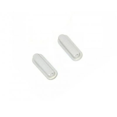 Volume Side Button Outer for Apple iPhone X Silver - Plastic Key By Sparestream