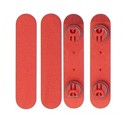 Volume Side Button Outer for Apple iPhone 12 Red - Plastic Key By Sparestream