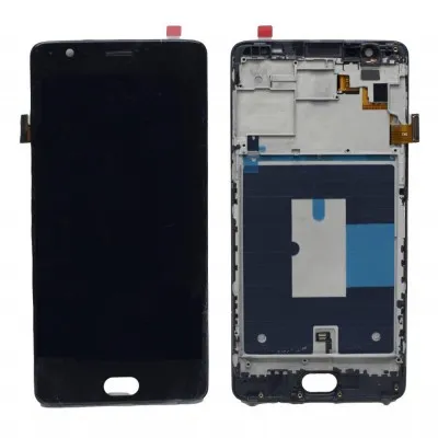 LCD with Touch Screen for OnePlus 3 - Black (display glass combo folder) by Sparestream