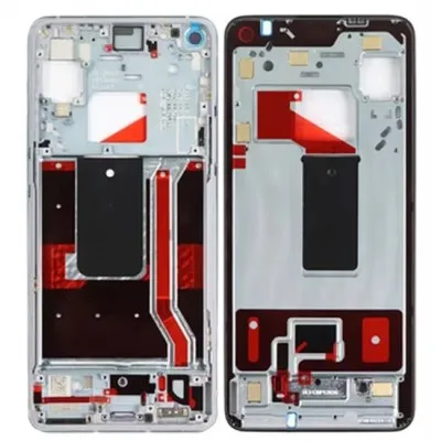 LCD Frame Middle Chassis for OnePlus 8 - White by Sparestream