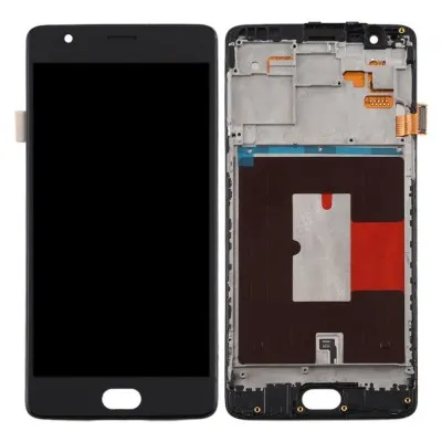LCD with Touch Screen for OnePlus 3T - Gunmetal (display glass combo folder) by Sparestream