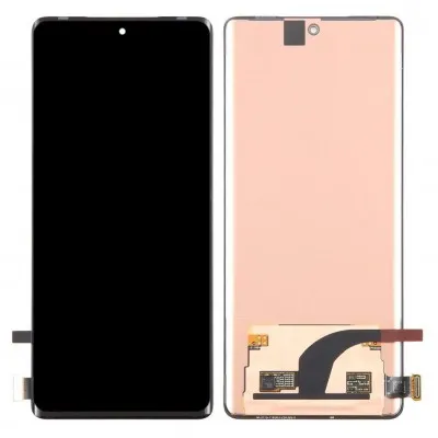 LCD with Touch Screen for Vivo S17 Pro - White (display glass combo folder) by Sparestream