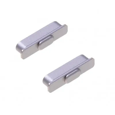 Volume Side Button Outer for Oppo F19 Pro White - Plastic Key by Sparestream