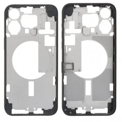 LCD Frame Middle Chassis for Apple iPhone 15 Pro Max - Black by Sparestream