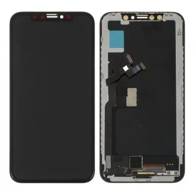 LCD with Touch Screen for Apple iPhone X - Grey (display glass combo folder) By Sparestream