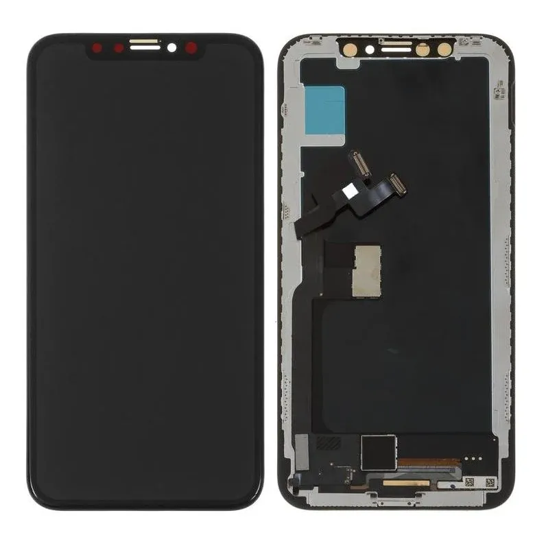 LCD with Touch Screen for Apple iPhone X 256GB - Silver (display glass combo folder) by Sparestream