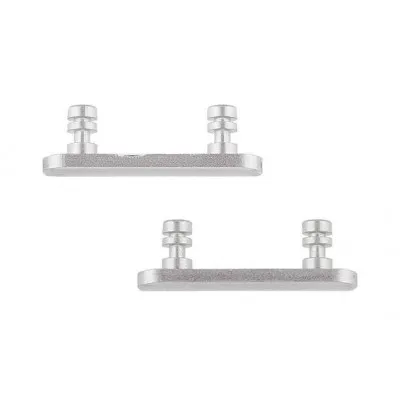 Volume Side Button Outer for Apple iPhone XS Max Silver - Plastic Key by Sparestream