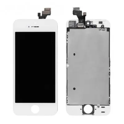 LCD with Touch Screen for Apple iPhone 5 -Silver (display glass combo folder) by Sparestream