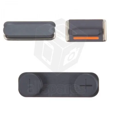 Volume Side Button Outer for Apple iPhone 5 Black - Plastic Key by Sparestream