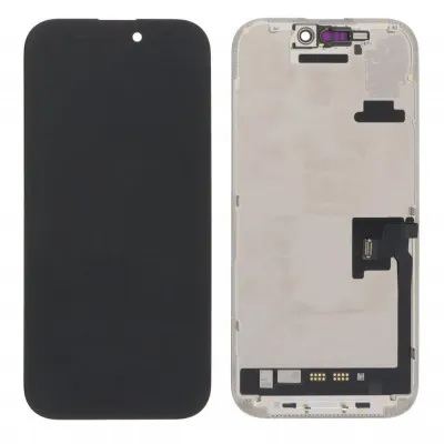 LCD with Touch Screen for Apple iPhone 16 Pro - White (display glass combo folder) by Sparestream