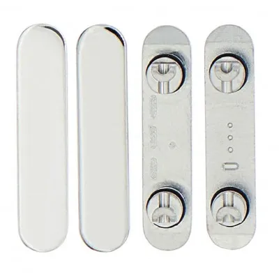 Volume Side Button Outer for Apple iPhone 13 Pro Max Silver - Plastic Key by Sparestream