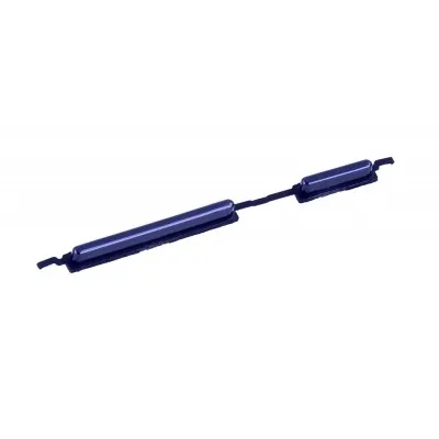Volume Side Button Outer for Samsung Galaxy M21 Blue - Plastic Key by Sparestream