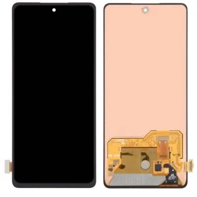 LCD with Touch Screen for Samsung Galaxy M55 5G - Black (display glass combo folder) by Sparestream