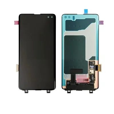 LCD with Touch Screen for Samsung Galaxy S10 Plus - Black (display glass combo folder) by Sparestream