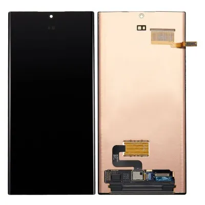 LCD with Touch Screen for Samsung Galaxy S22 Ultra 5G - Black (display glass combo folder) by Sparestream
