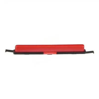 Volume Side Button Outer for Samsung Galaxy A12 Red - Plastic Key by Sparestream