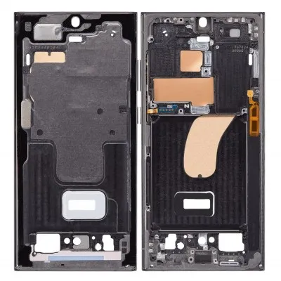 LCD Frame Middle Chassis for Samsung Galaxy S23 Ultra - Black by Sparestream
