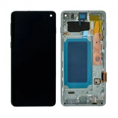 LCD with Touch Screen for Samsung Galaxy S10 - Blue (display glass combo folder) by Sparestream