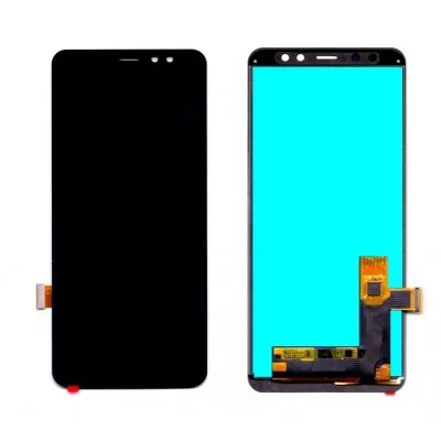 LCD with Touch Screen for Samsung Galaxy A8 Plus 2018 - Gold (display glass combo folder) by Sparestream
