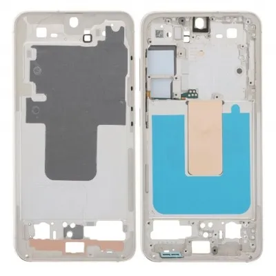 LCD Frame Middle Chassis for Samsung Galaxy S23 5G - White by Sparestream