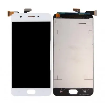 LCD with Touch Screen for Oppo A57 - Gold (display glass combo folder) By Sparestream