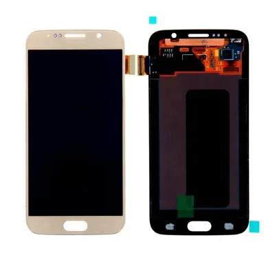 LCD with Touch Screen for Samsung Galaxy S6 - Gold (display glass combo folder) by Sparestream