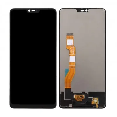 LCD with Touch Screen for Oppo F7 - Red (display glass combo folder) By Sparestream