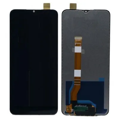 LCD with Touch Screen for Oppo A17 - White (display glass combo folder) By Sparestream