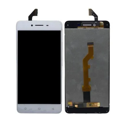 LCD with Touch Screen for Oppo A37 - White (display glass combo folder) By Sparestream