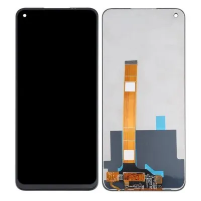 LCD with Touch Screen for Oppo A74 5G - White (display glass combo folder) by Sparestream