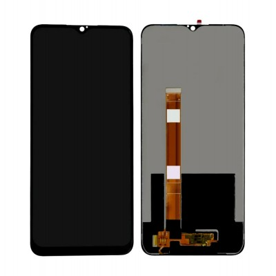 LCD with Touch Screen for Realme C3 - White (display glass combo folder) by Sparestream