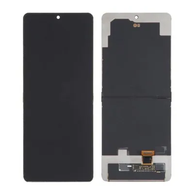 LCD with Touch Screen for Samsung Galaxy Z Flip - Black  (display glass combo folder) by Sparestream