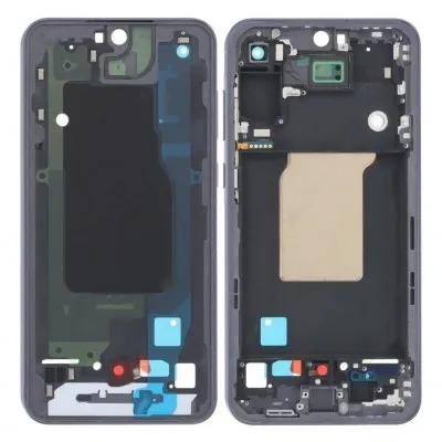 LCD Frame Middle Chassis Samsung Galaxy A55 5G Black by Sparestream