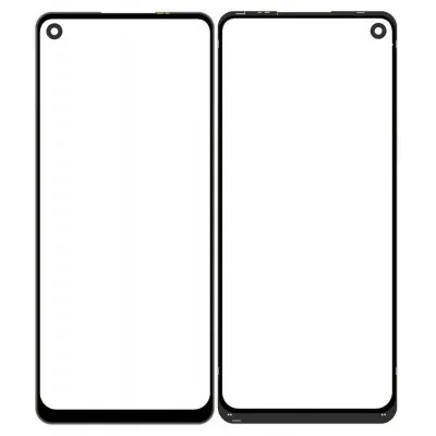 Front Glass for Realme 7 Pro - White by Sparestream