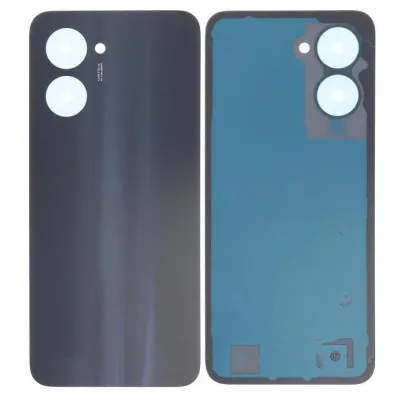 Back Panel Cover for Realme C33 - Black by Sparestream