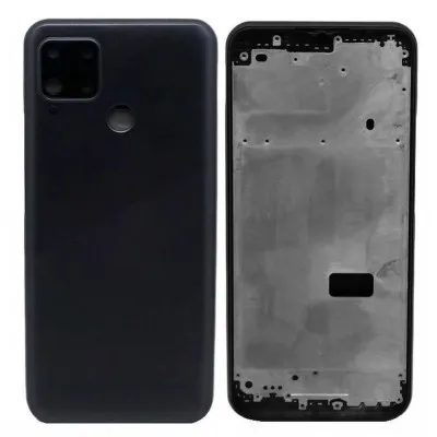 Full Body Housing for Realme C15 - Silver by Sparestream