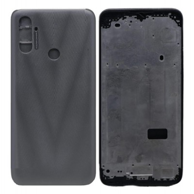 Full Body Housing for Realme Narzo 20A - Silver by Sparestream
