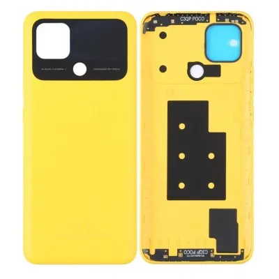 Back Panel Cover for Xiaomi Poco C40 - Yellow by Sparestream