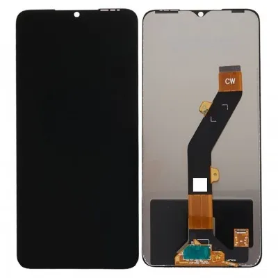 LCD with Touch Screen for Infinix Hot 30i - White (display glass combo folder) by Sparestream