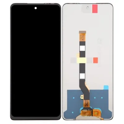 LCD with Touch Screen for Infinix Hot 40 - Black (display glass combo folder) by Sparestream