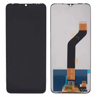 LCD with Touch Screen for Itel S18 - White (display glass combo folder) by Sparestream