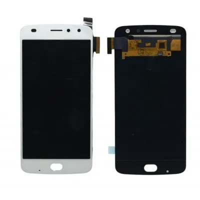 LCD with Touch Screen for Motorola Moto Z2 Play - White (display glass combo folder) by Sparestream