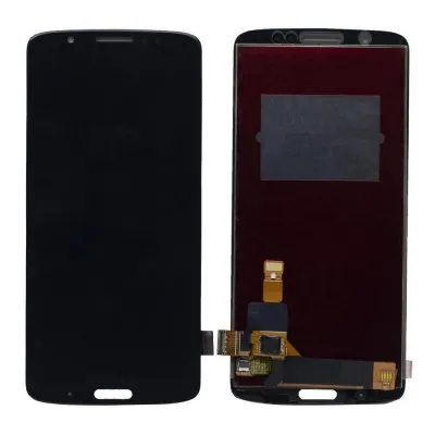 LCD with Touch Screen for Motorola Moto G6 Plus - Black (display glass combo folder) by Sparestream