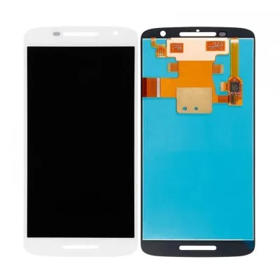 LCD with Touch Screen for Motorola Moto X Play 32GB - White (display glass combo folder) by Sparestream