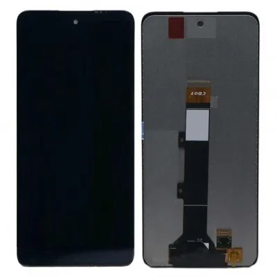 LCD with Touch Screen for Motorola Moto E32 India - Black (display glass combo folder) by Sparestream