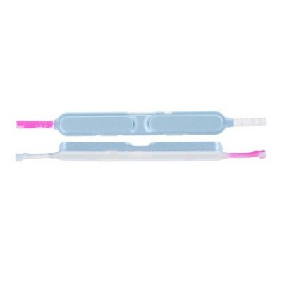 Volume Side Button Outer for Motorola Moto G24 Power Blue Silver - Plastic Key by Sparestream