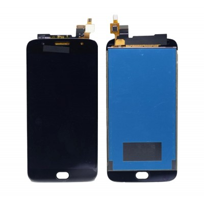 LCD with Touch Screen for Motorola Moto G5S Plus - Black (display glass combo folder) by Sparestream