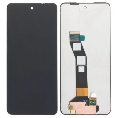 LCD with Touch Screen for Motorola Moto G24 Power - Silver (display glass combo folder) by Sparestream