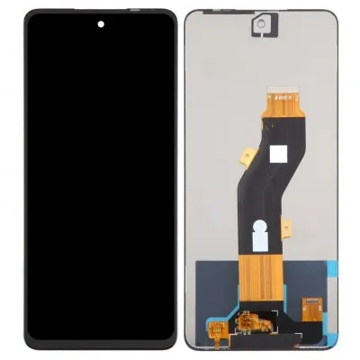 LCD with Touch Screen for Infinix Smart 8 Global - White (display glass combo folder) by Sparestream