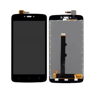 LCD with Touch Screen for Motorola Moto C - White (display glass combo folder) by Sparestream